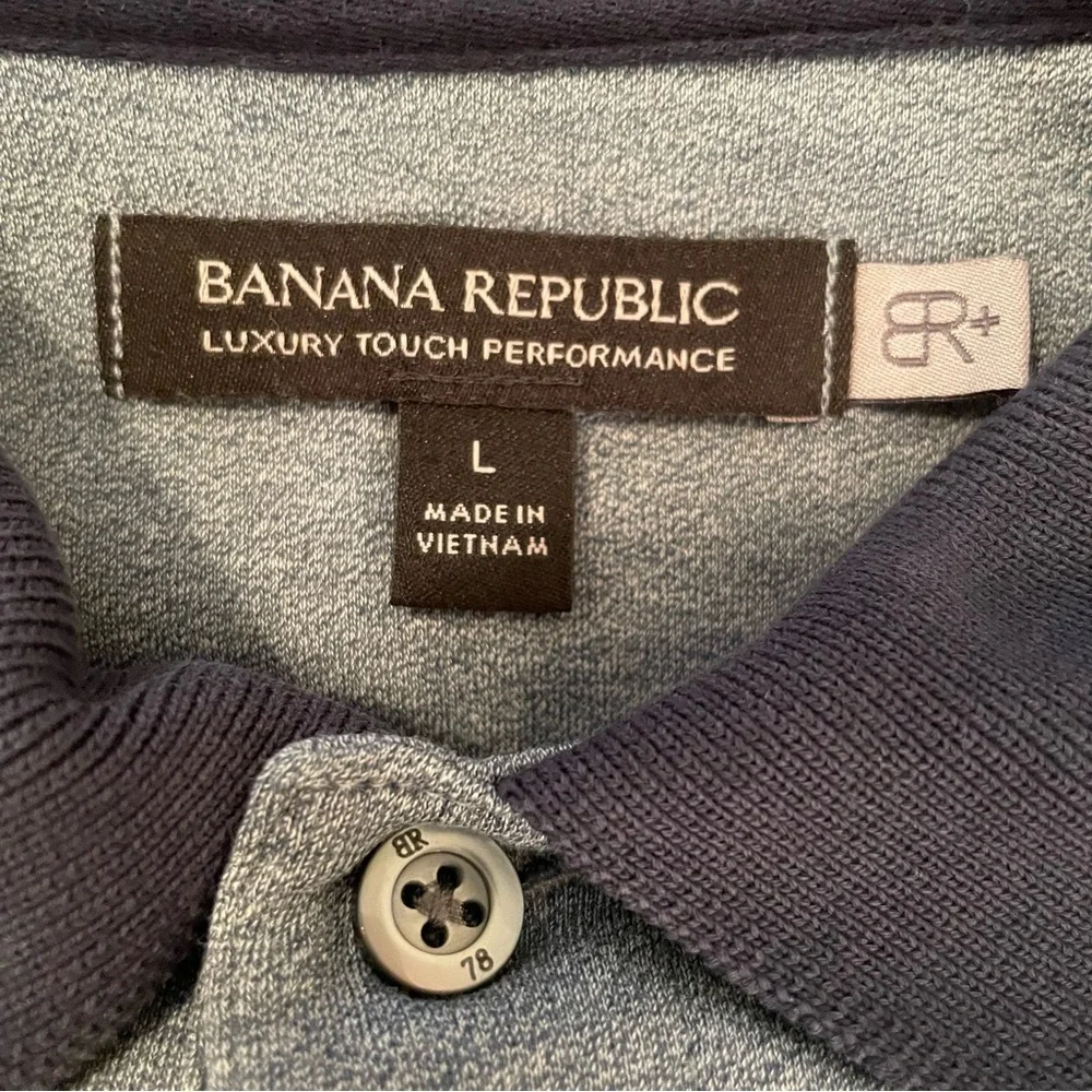Banana Republic short sleeve luxury touch performance golf polo NWOT